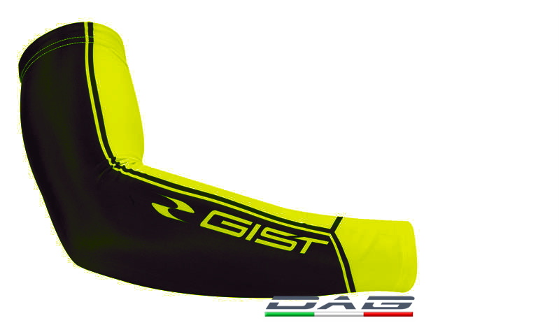 Gist Manicotti in Lycra Nero Giallo fluo